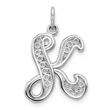 Solid,Casted,Polished,14K White Gold,Filigree