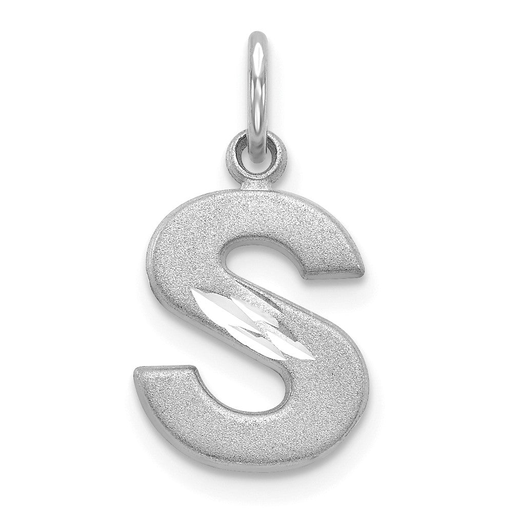 Solid,Casted,Diamond Cut,Satin,14K White Gold