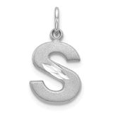 Solid,Casted,Diamond Cut,Satin,14K White Gold