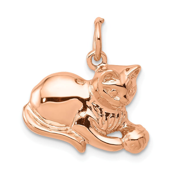 Solid,Casted,Polished,Open Back,14K Yellow Gold Rose Gold,Textured