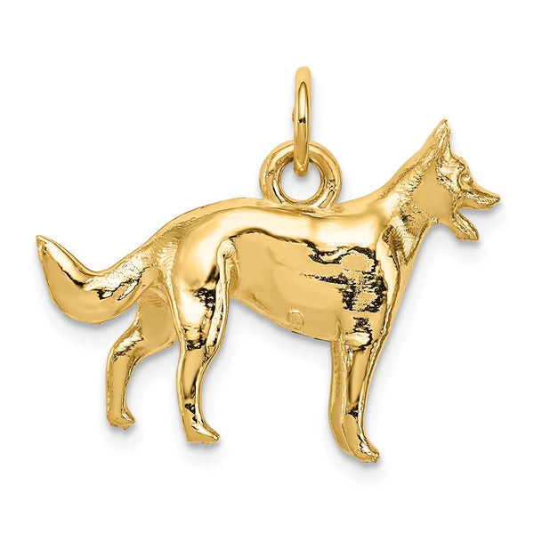Solid,Polished,3-D,14K Yellow Gold,Textured