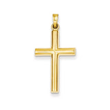 Solid,Casted,Polished,14K Yellow Gold,Open Back