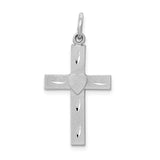 Solid,Diamond Cut,Satin,Die Struck,14K White Gold,Textured Back