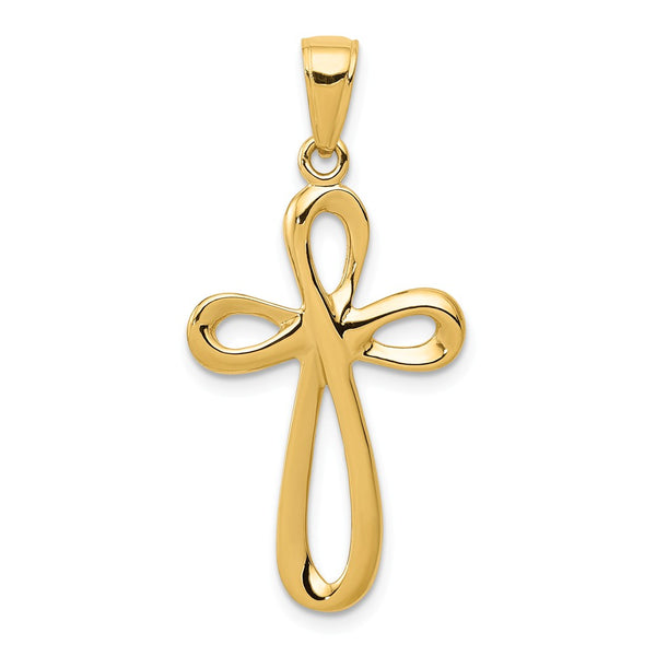 Casted,14K Yellow Gold,Reversible,Polished & Satin