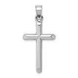 Polished,3-D,14K White Gold,Hollow