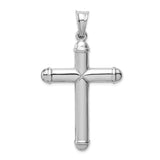 Polished,3-D,14K White Gold,Hollow