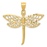 Solid,Diamond Cut,14K Yellow Gold,Open Back,Textured
