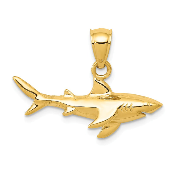 Solid,Casted,Polished,14K Yellow Gold,Open Back