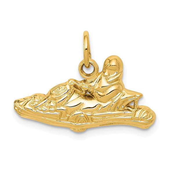 Solid,Casted,Polished,14K Yellow Gold,Open Back