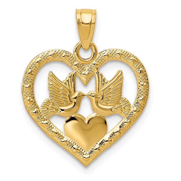Polished,14K Yellow Gold,Textured,Textured Back,Flat