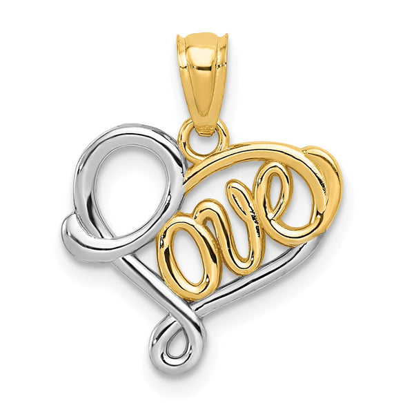 Polished,14K Yellow Gold & Rhodium,Textured Back
