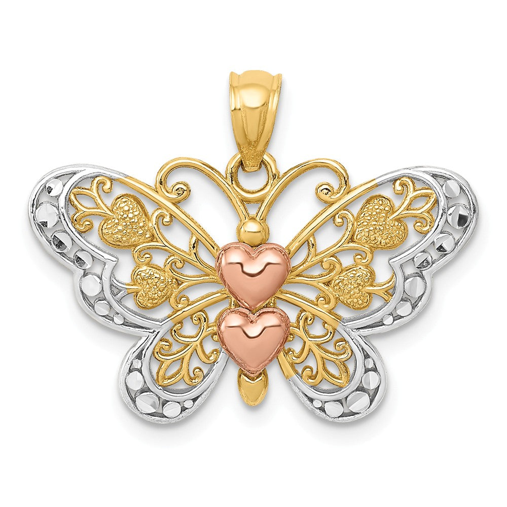 Solid,Diamond Cut,Polished,14K Yellow Gold,Open Back,14K Yellow Gold Rose Gold,Rhodium,Textured,Textured Back