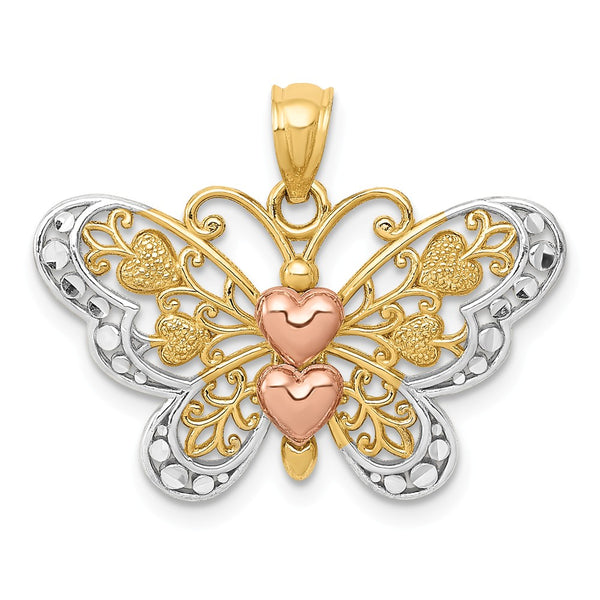 Solid,Diamond Cut,Polished,14K Yellow Gold,Open Back,14K Yellow Gold Rose Gold,Rhodium,Textured,Textured Back
