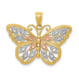 Casted,Diamond Cut,Polished,14K Yellow Gold,Open Back,Rhodium,Textured,Rose Rhodium