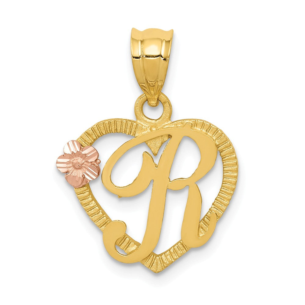 Solid,Casted,Diamond Cut,14K Two-Tone,Textured,Textured Back,Polished & Satin