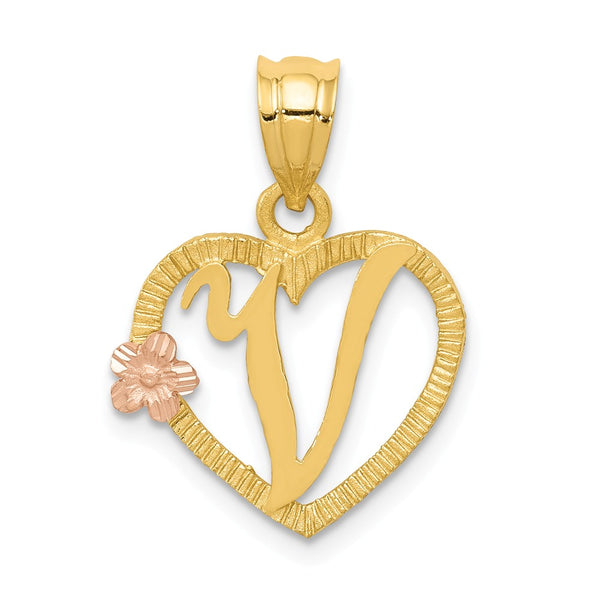 Solid,Casted,Diamond Cut,14K Two-Tone,Textured,Textured Back,Polished & Satin
