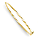 Bracelets,Bangle,Gold,Yellow,14K,2 mm,Polished,2 mm,Hinged,Safety Clasp,Between $200-$400