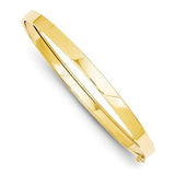 Bracelets,Bangle,Gold,Yellow,14K,5 mm,Polished,5 mm,Flexible,Safety Clasp,Above $600