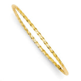Bracelets,Bangle,Gold,Yellow,14K,3 mm,Polished,3 mm,Semi-Solid,Between $200-$400