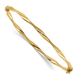 14K,Hollow,Tubing,Gold,Yellow,Bangle
