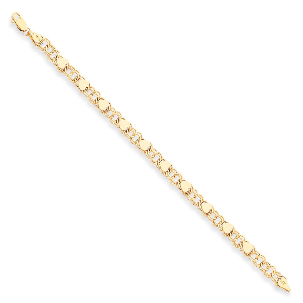 Solid,Polished,14K Yellow Gold,Lobster Clasp