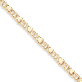 Solid,Polished,14K Yellow Gold,Lobster Clasp