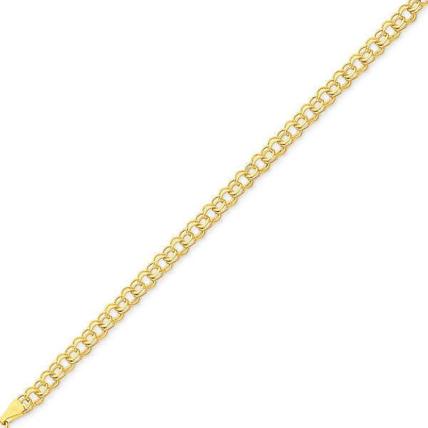 Solid,Polished,14K Yellow Gold,Lobster Clasp
