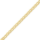 Solid,Polished,14K Yellow Gold,Lobster Clasp