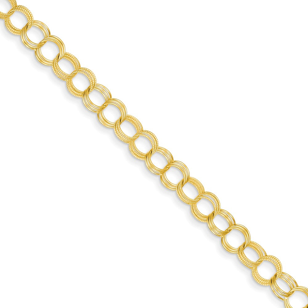 Solid,14K Yellow Gold,Lobster Clasp