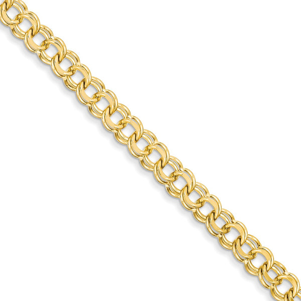 Solid,Polished,14K Yellow Gold,Lobster Clasp