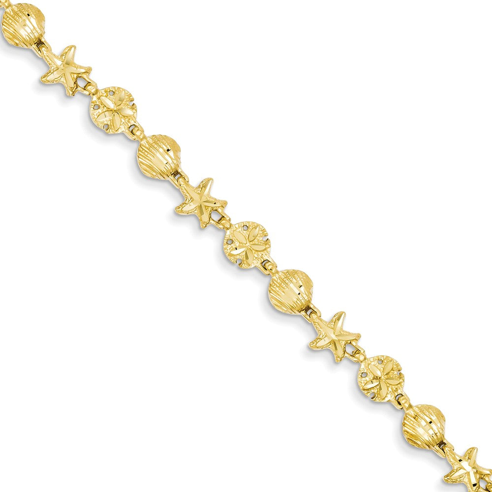 Diamond Cut,14K Yellow Gold,Lobster Clasp