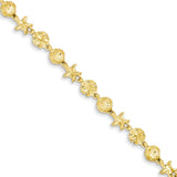 Diamond Cut,14K Yellow Gold,Lobster Clasp