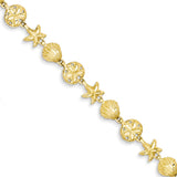 Diamond Cut,14K Yellow Gold,Lobster Clasp