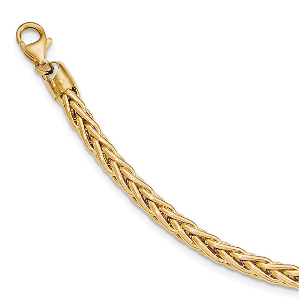 Polished,14K Yellow Gold,Hollow,Fancy Lobster Clasp