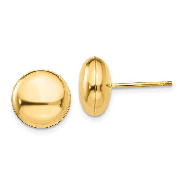 Polished,14K Yellow Gold,Post