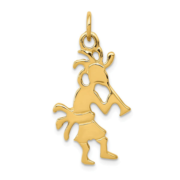 Casted,Polished,3-D,14K Yellow Gold