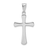 Polished,14K White Gold,Flat Back,Hollow