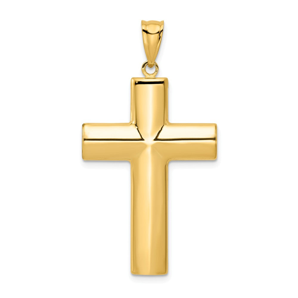 Polished,14K Yellow Gold,Flat Back,Hollow