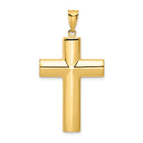 Polished,14K Yellow Gold,Flat Back,Hollow