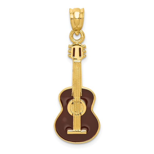 Casted,Polished,14K Yellow Gold,Open Back,Enamel