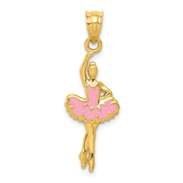 Casted,Polished,14K Yellow Gold,Open Back,Enamel