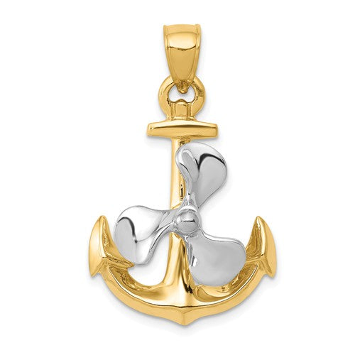 Pendants & Charms,Gold,Yellow,14K,34 mm,21 mm,Each,Nautical,Between $400-$600