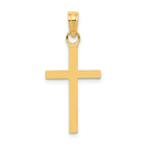 Solid,Casted,Polished,14K Yellow Gold,Textured Back