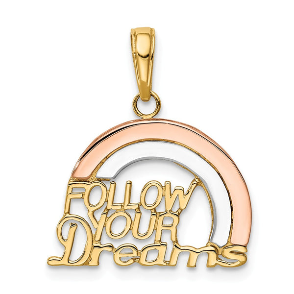 Polished,14K Yellow Gold & Rhodium,14K Yellow Gold Rose Gold