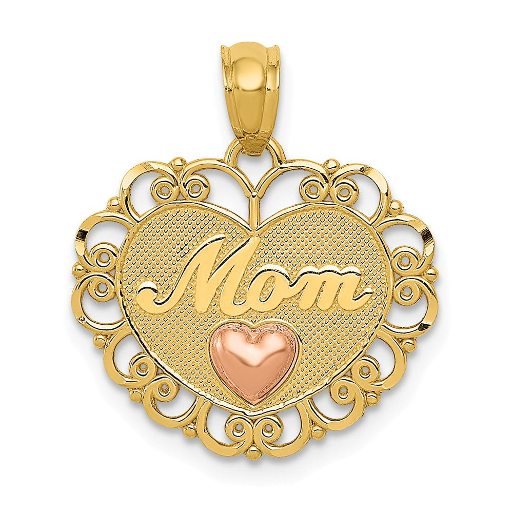 Polished,14K Two-Tone,Textured,Textured Back