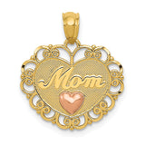 Polished,14K Two-Tone,Textured,Textured Back