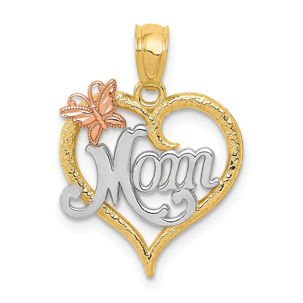 Polished,14K Two-Tone,Rhodium