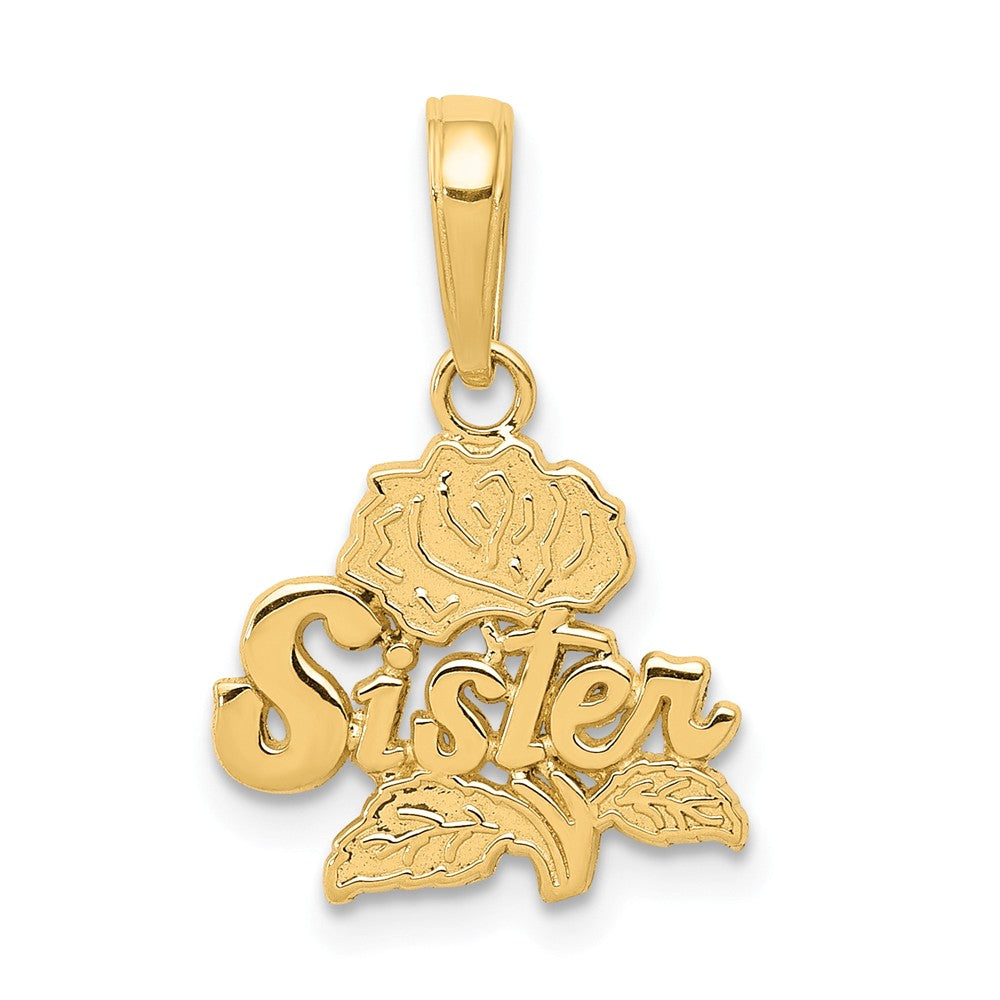 Polished,14K Yellow Gold,Flat Back,Not Engraveable,Textured Back,Flower