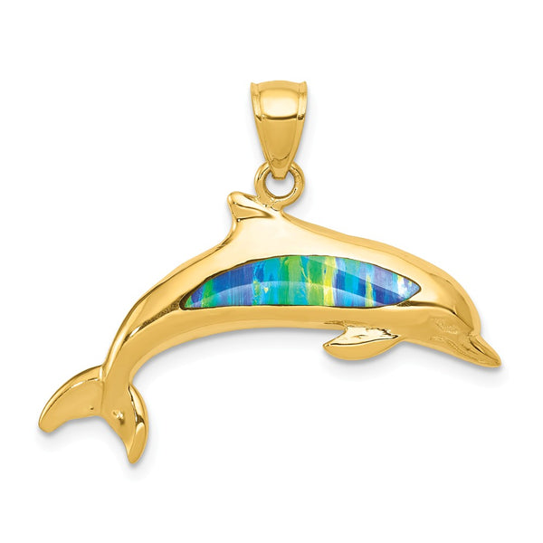 Solid,Casted,Polished,14K Yellow Gold,Open Back,Textured Back,Imitation Opal