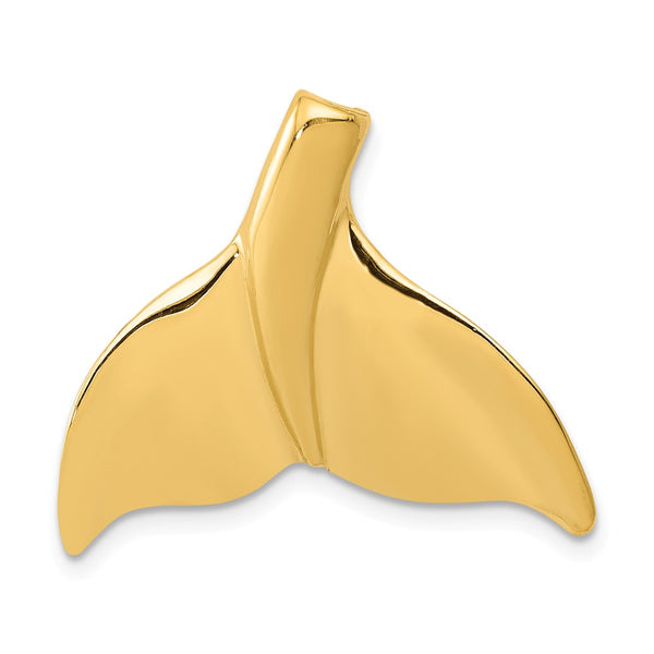 Solid,Casted,Polished,14K Yellow Gold,Chain Slide